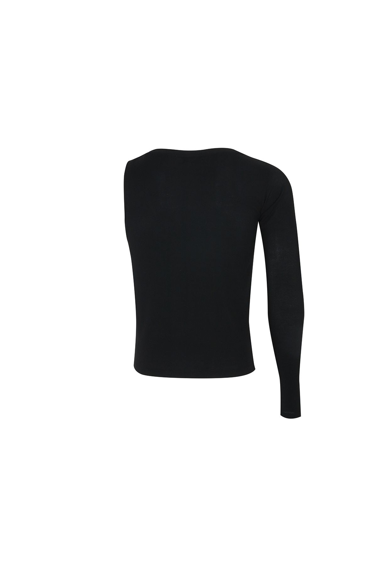 지민리(JIMINLEE) ONE SLEEVE BASIC T-SHIRT 원 슬리브 베이직 티셔츠 블랙