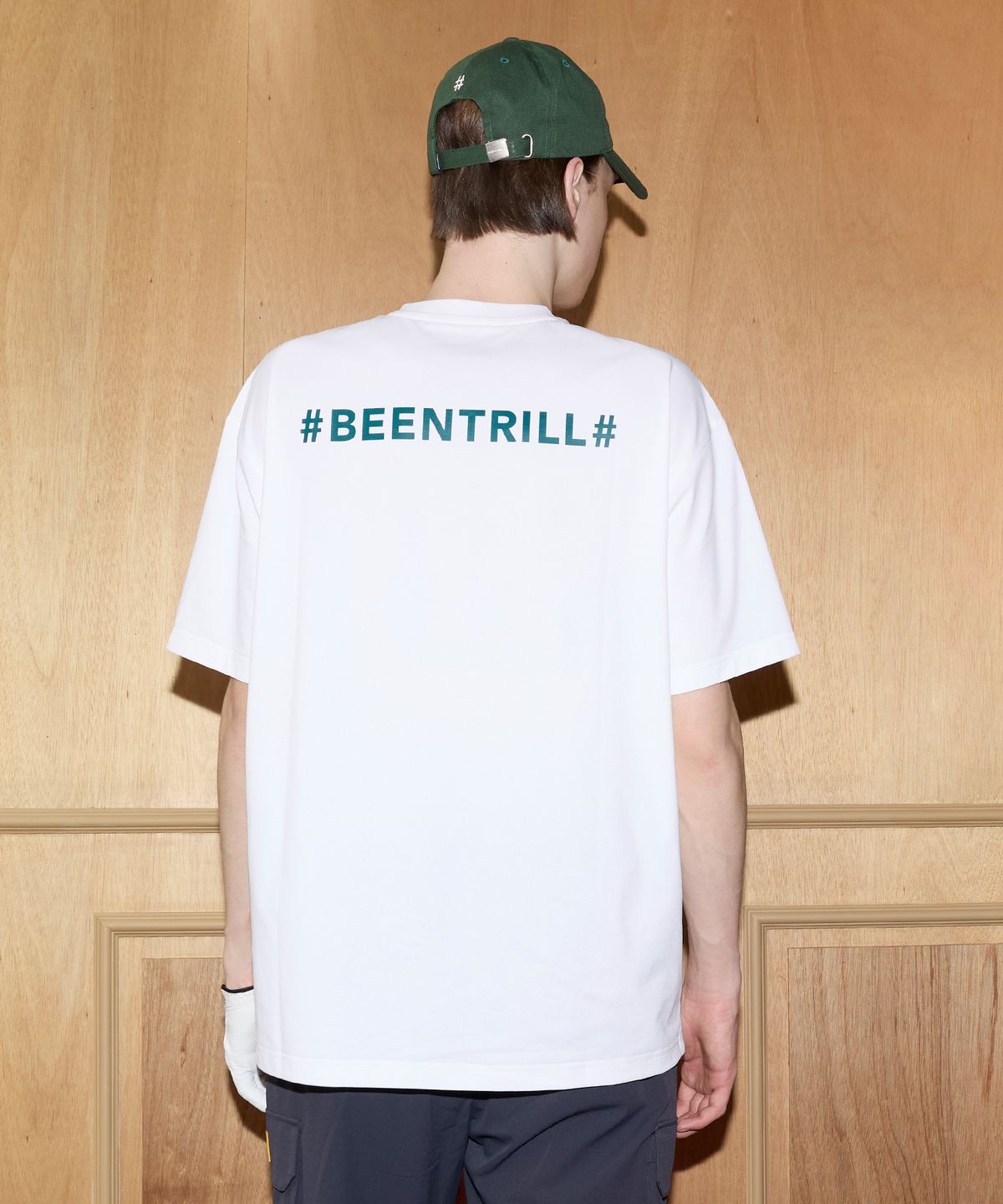 빈트릴(BEENTRILL) 섬머 뉴테크 쿨 드라이 오버핏 반팔 티셔츠(오프 화이트)