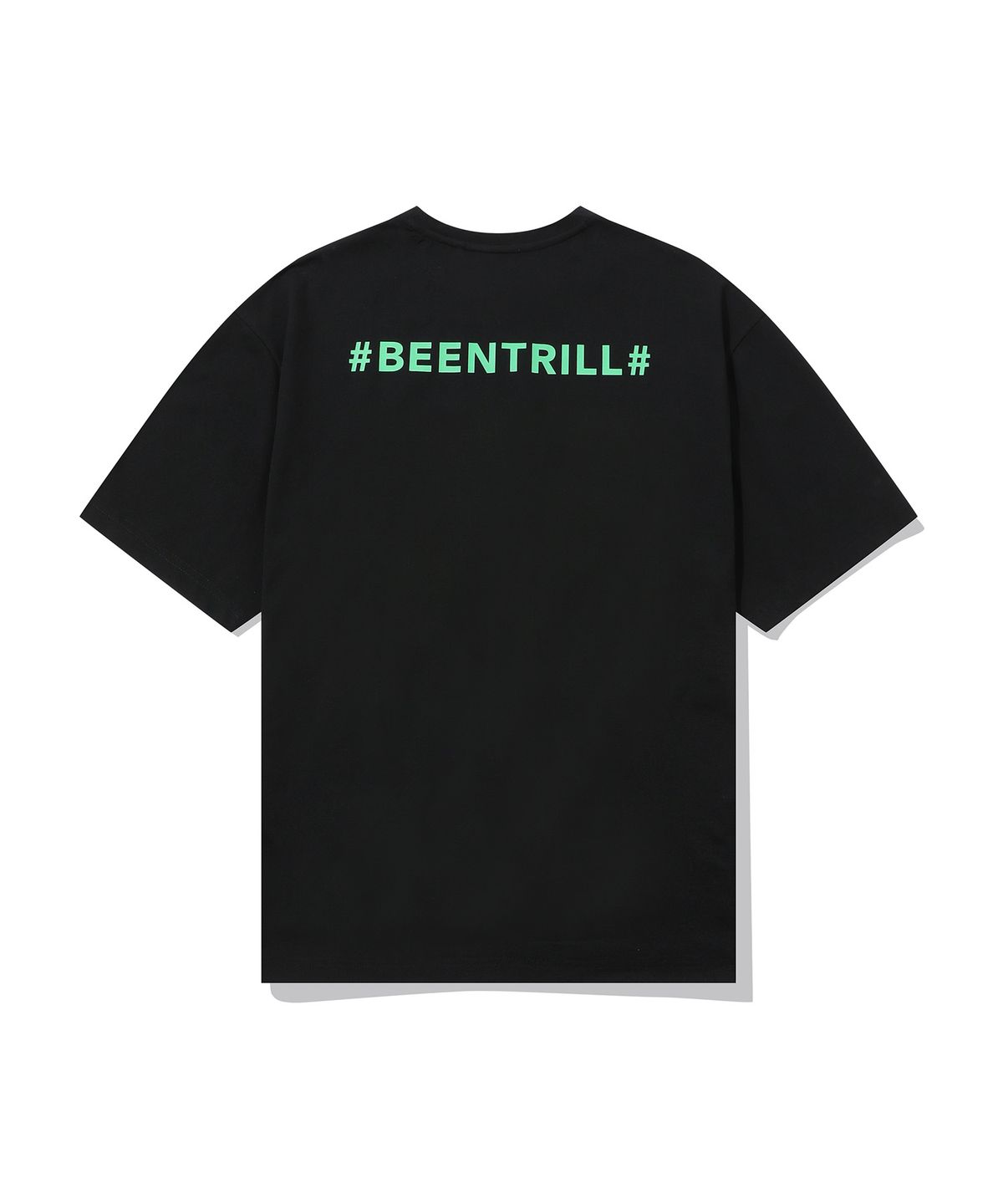 빈트릴(BEENTRILL) 섬머 뉴테크 쿨 드라이 오버핏 반팔 티셔츠(블랙)