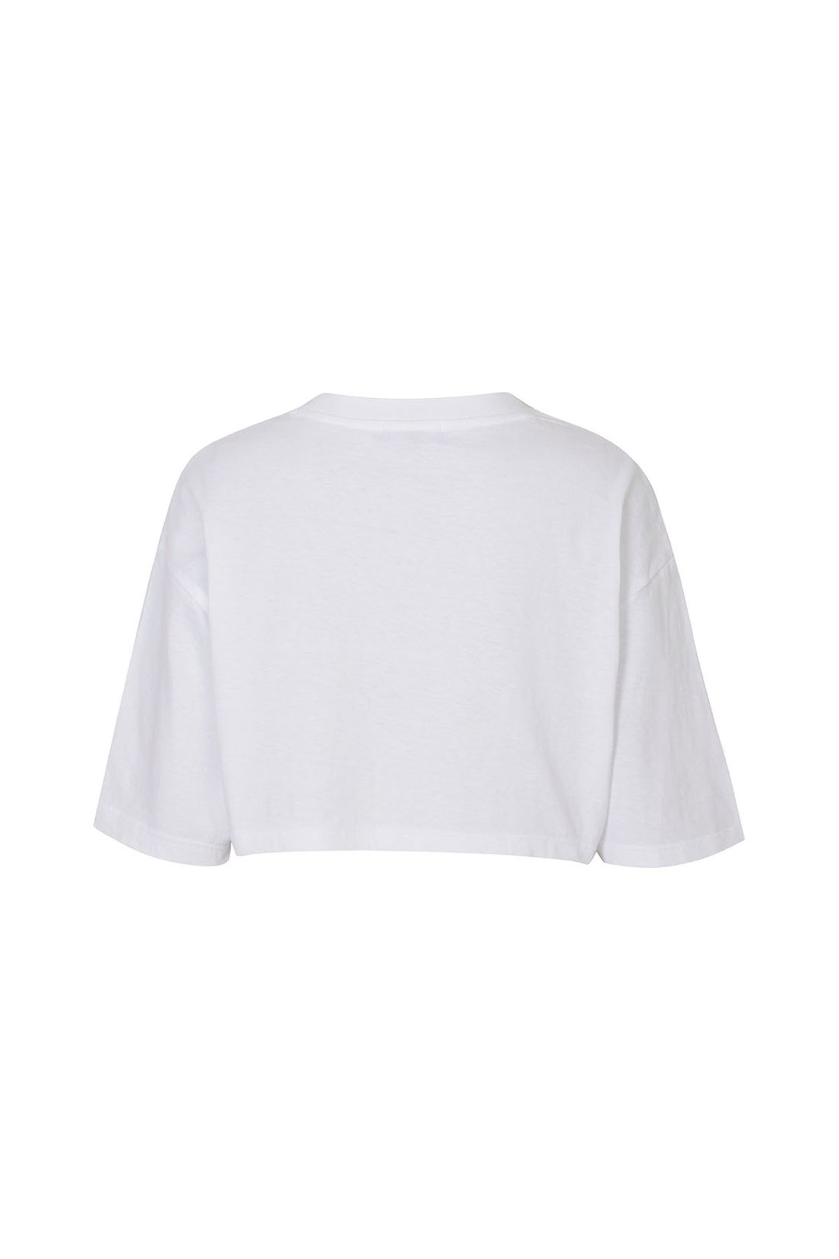 지민리(JIMINLEE) SIGNATURE LOGO DRAWING CROP T-SHIRT 시그니처 로고 드로잉 크롭 티셔츠 화이트
