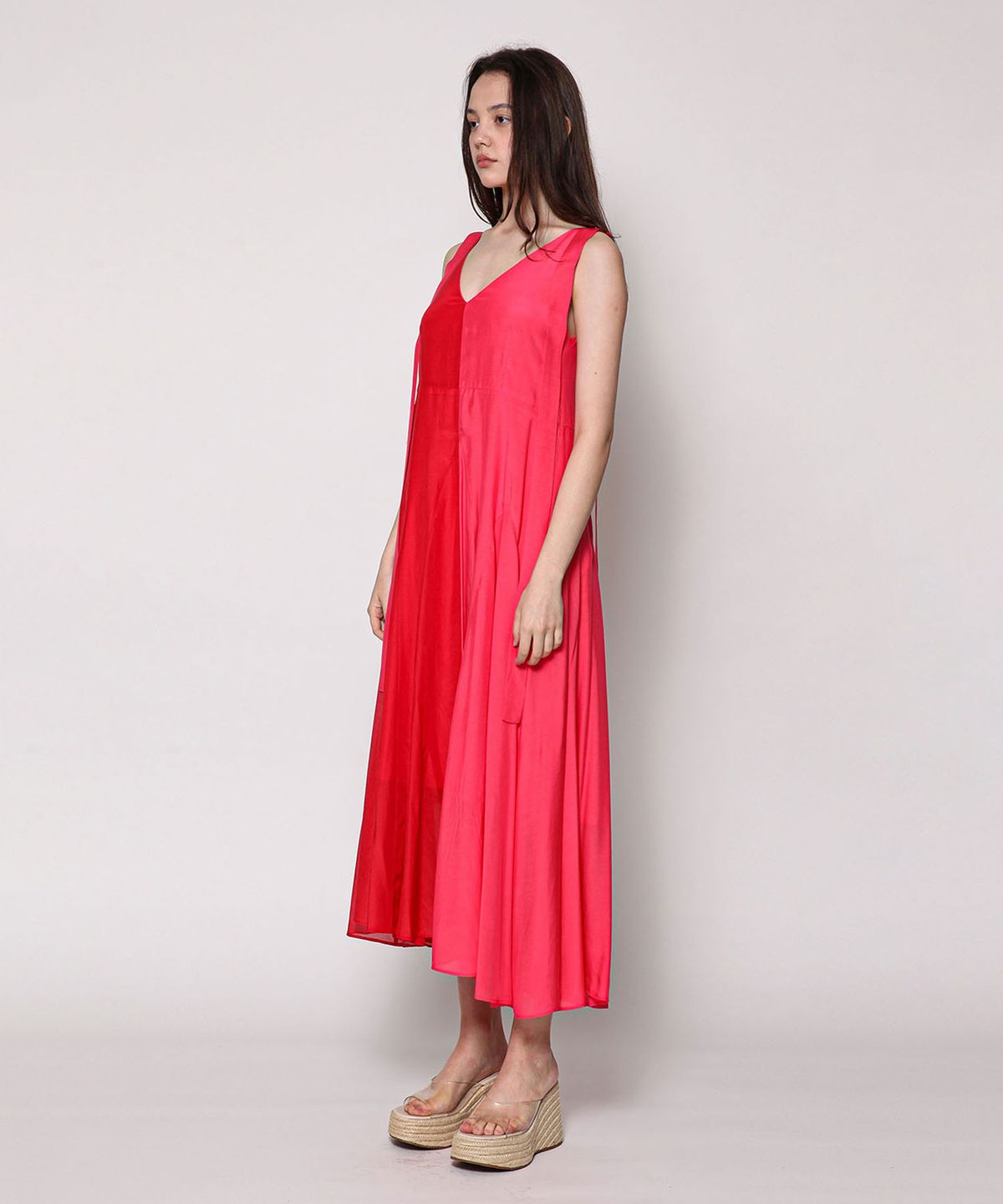 세컨드 아르무아(02ARMOIRE) Marah Dress _ Red Orange