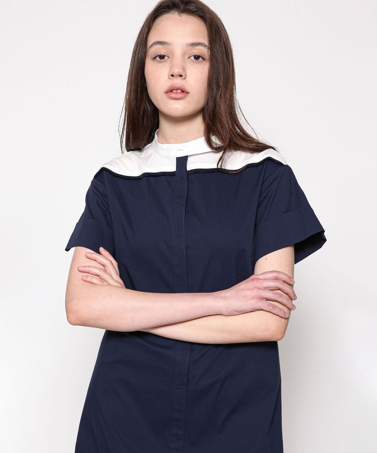 세컨드 아르무아(02ARMOIRE) Teo Dress _ Navy