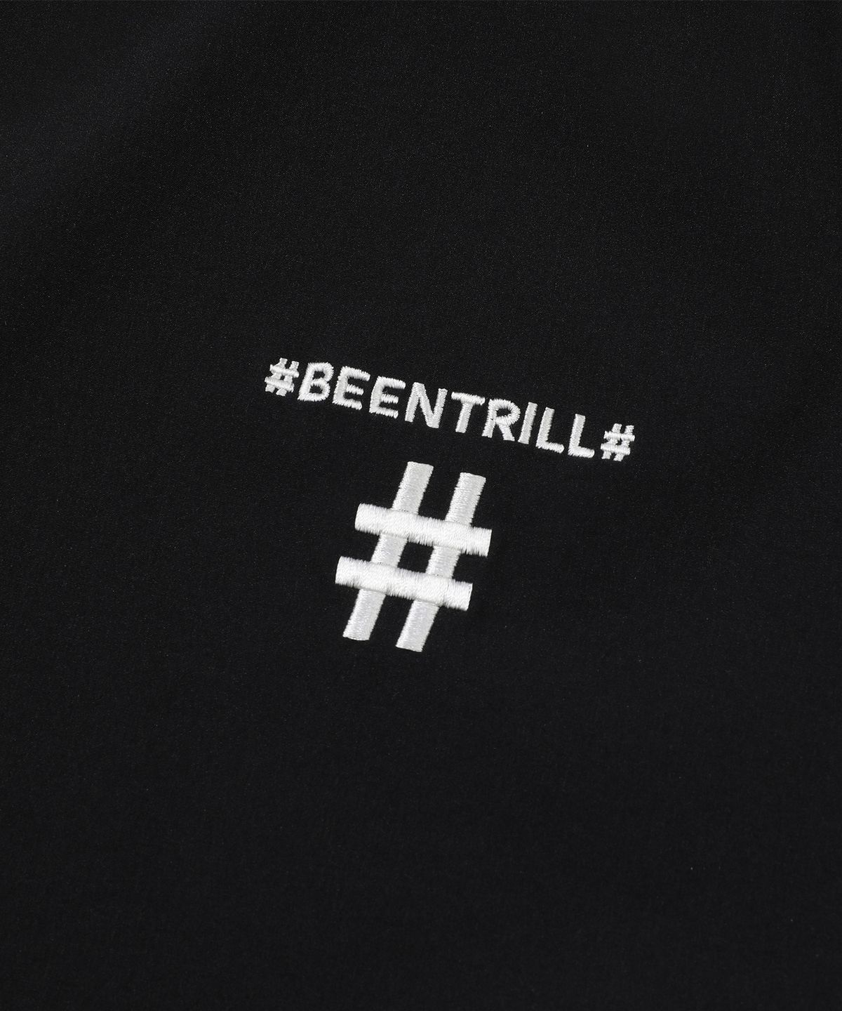 빈트릴(BEENTRILL) 후디 오버핏 반팔 아노락(블랙)