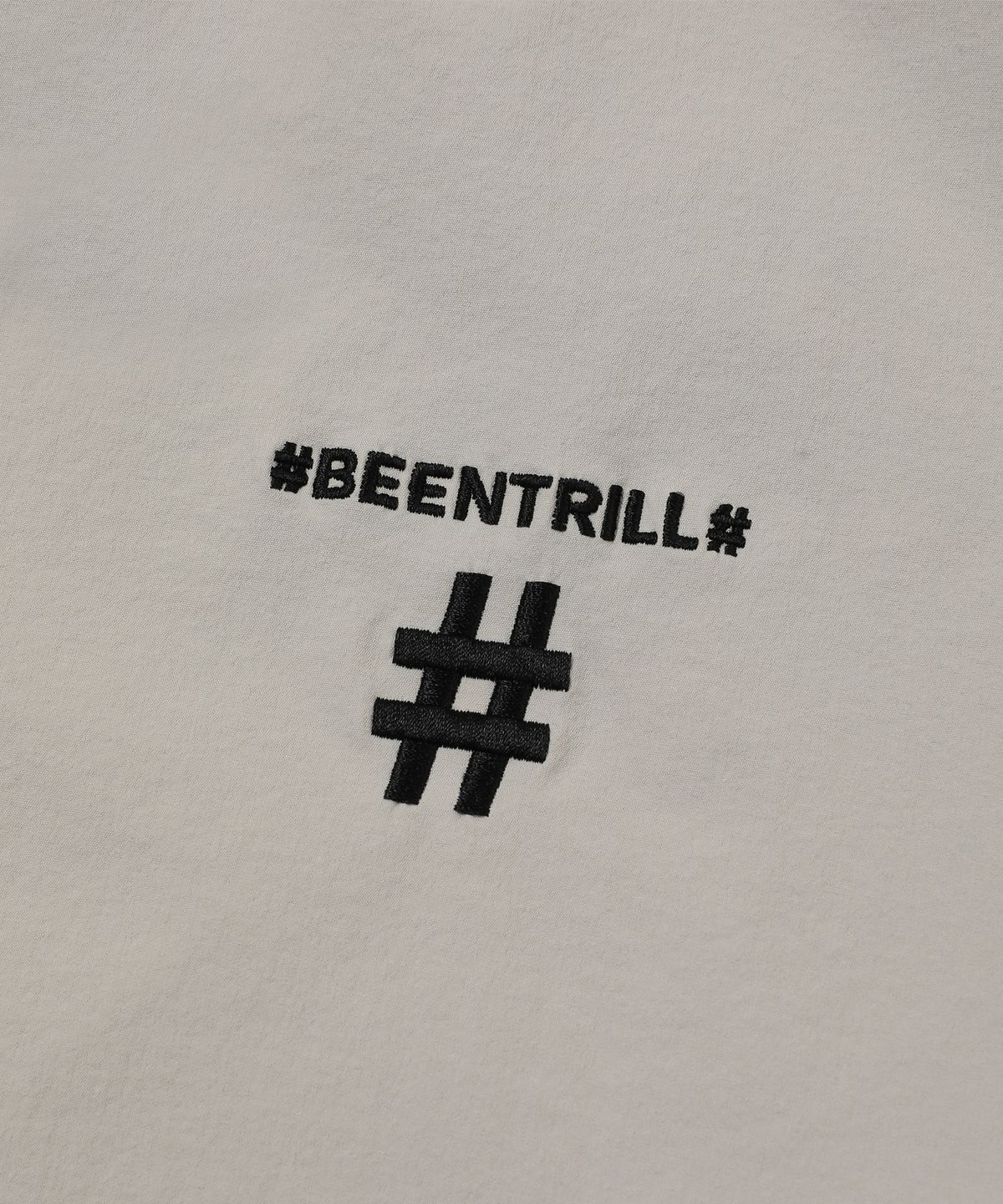 빈트릴(BEENTRILL) 후디 오버핏 반팔 아노락(라이트 베이지)