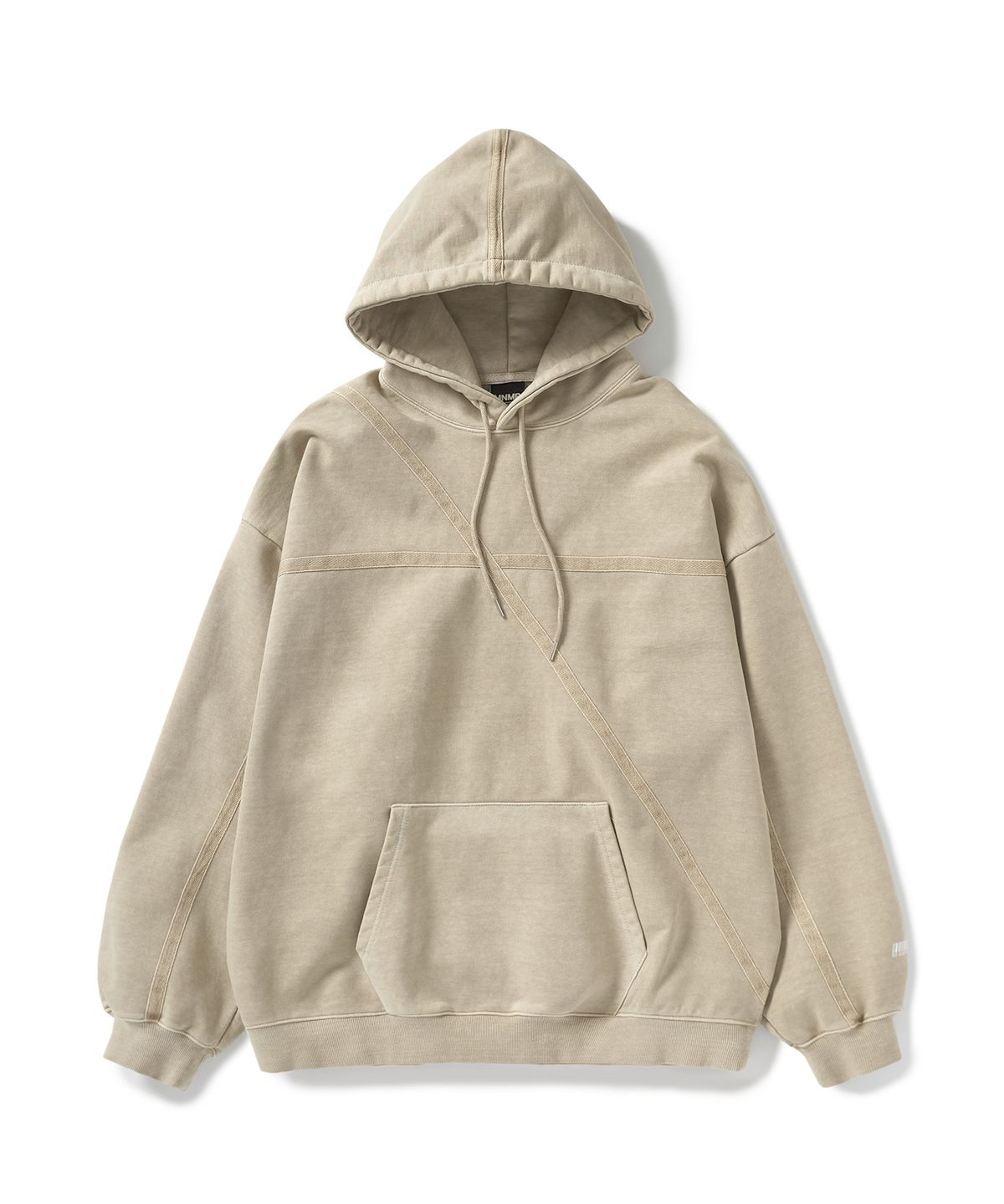 미니멀프로젝트(MINIMALPROJECT) 크로스라인 헤비 피그먼트 후드티 MHT123 [BEIGE]