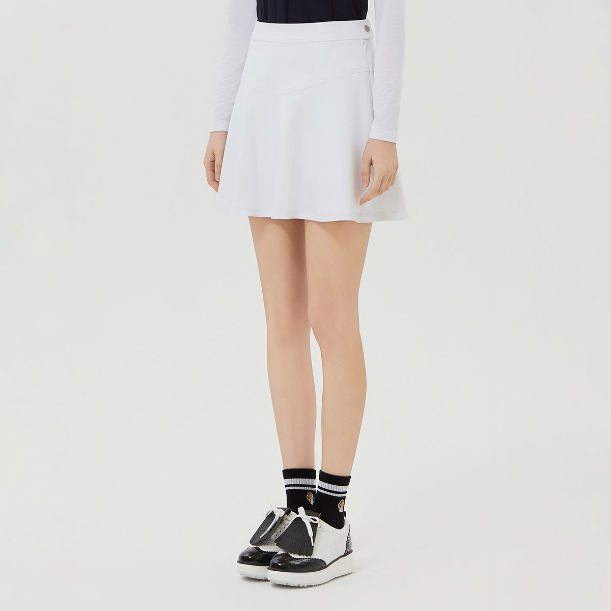 마틴골프(MARTINE GOLF) E-band Flared Culottes_White