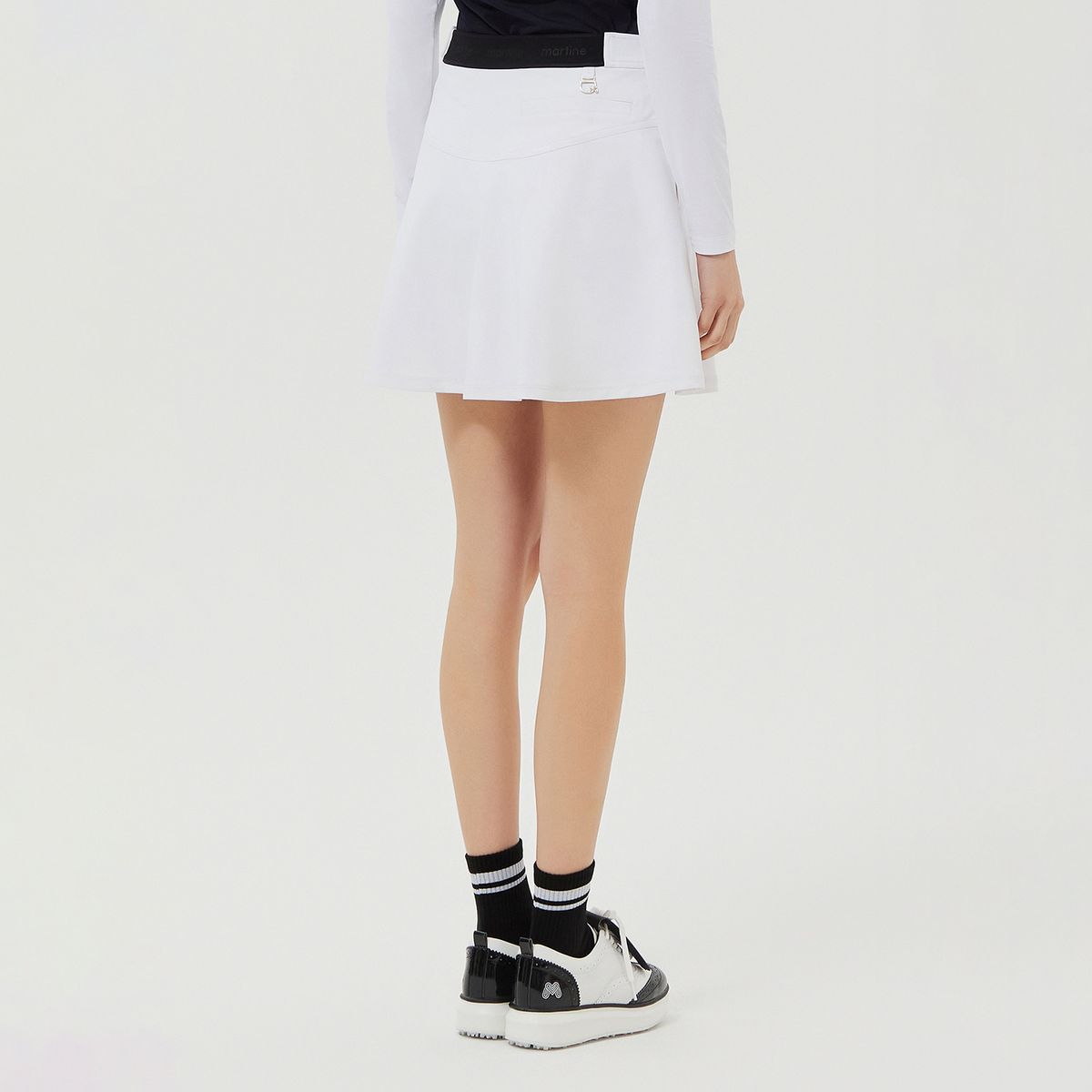 마틴골프(MARTINE GOLF) E-band Flared Culottes_White