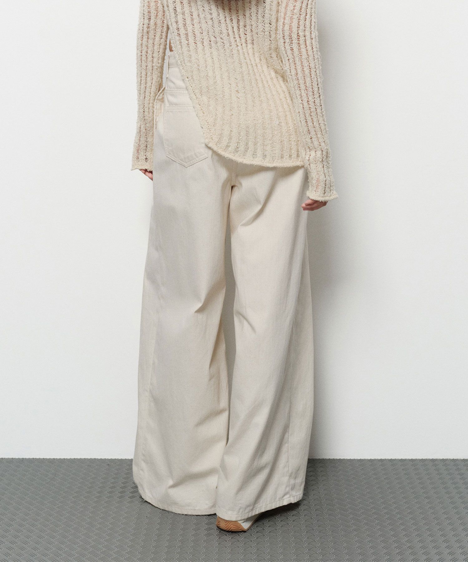 ★ DIAGONAL★ RELAXED WIDE DENIM PANTS cream DA241PT10-2 MUSINSA | DIAGONAL RELAXED WIDE DENIM PANTS (cream)