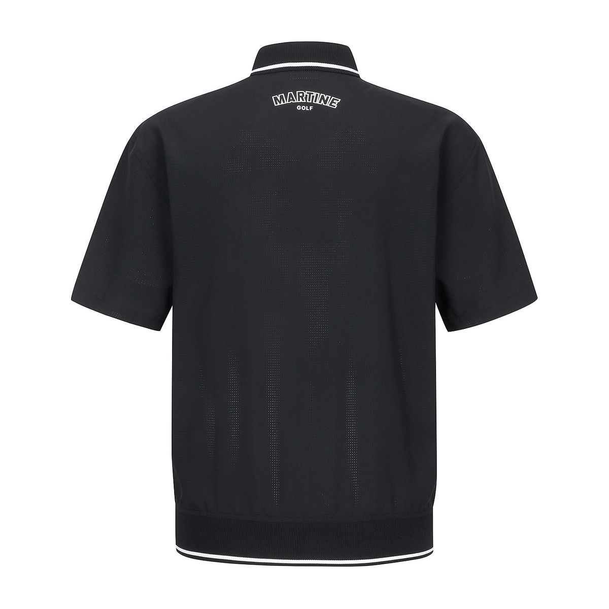 마틴골프(MARTINE GOLF) Collaboration Woven T-Shirts_Black (Men)