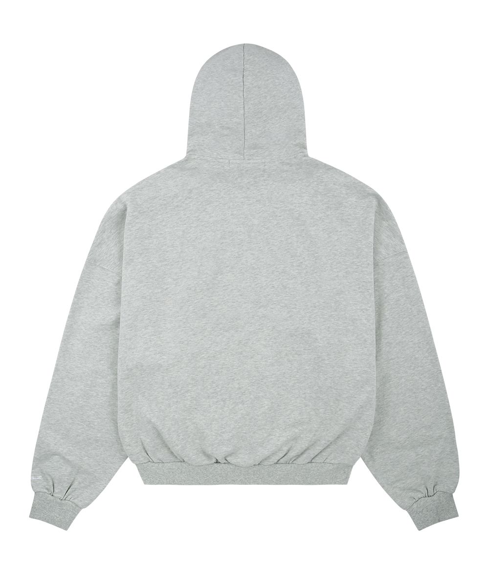 MUSINSA | GRAILZ G LOGO HOODIE [MELANGE GREY]