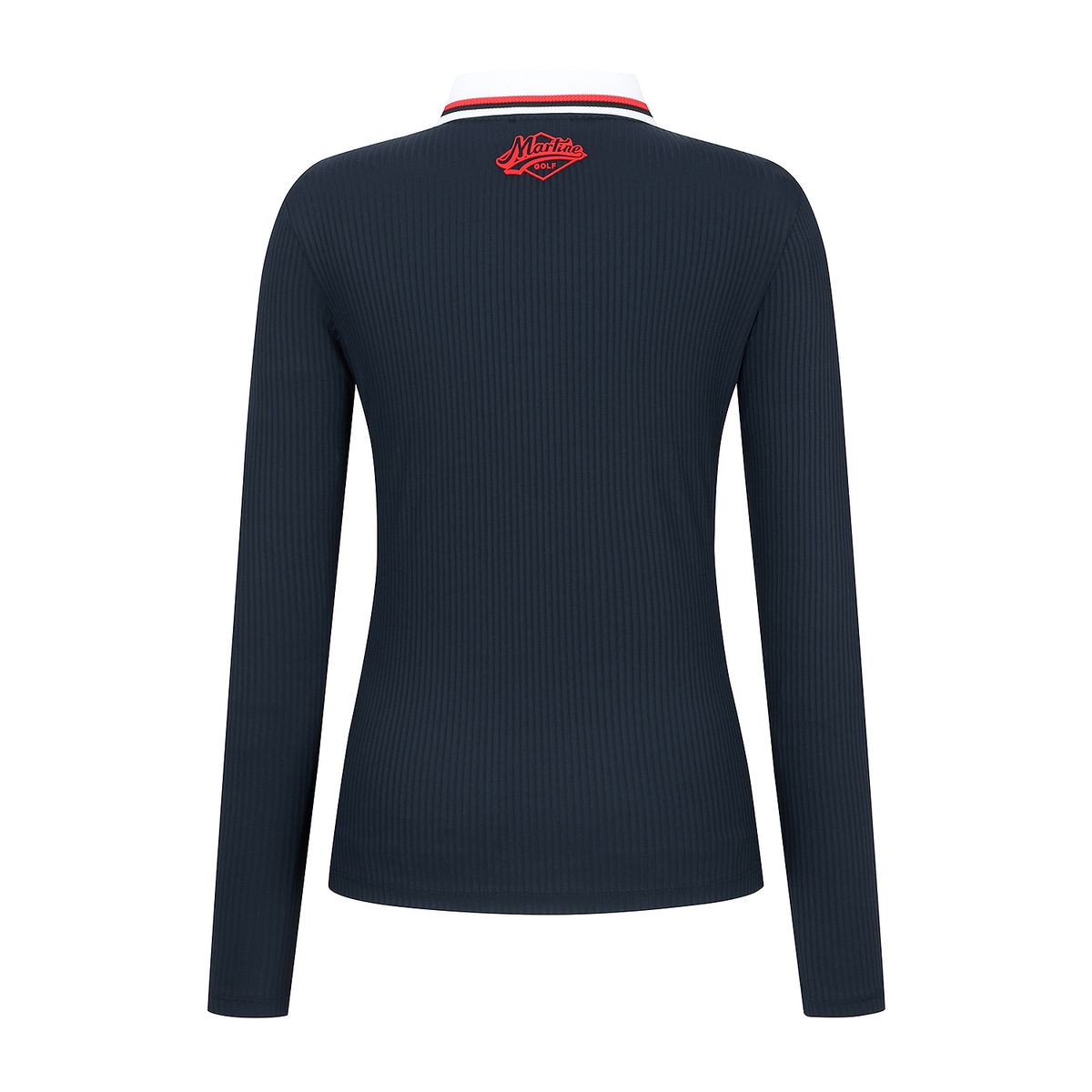 마틴골프(MARTINE GOLF) Ribbed Color Collar T-Shirts_Navy