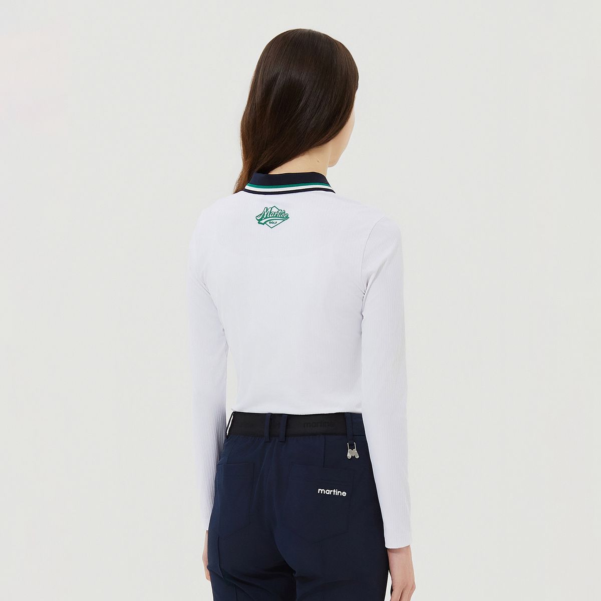 마틴골프(MARTINE GOLF) Ribbed Color Collar T-Shirts_White