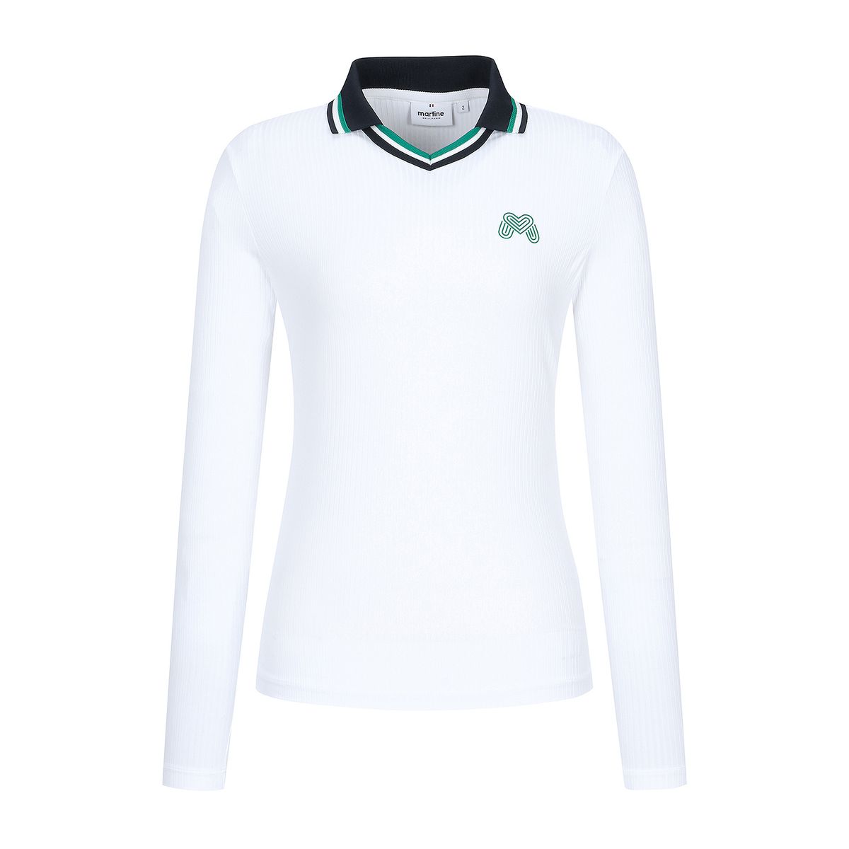 마틴골프(MARTINE GOLF) Ribbed Color Collar T-Shirts_White