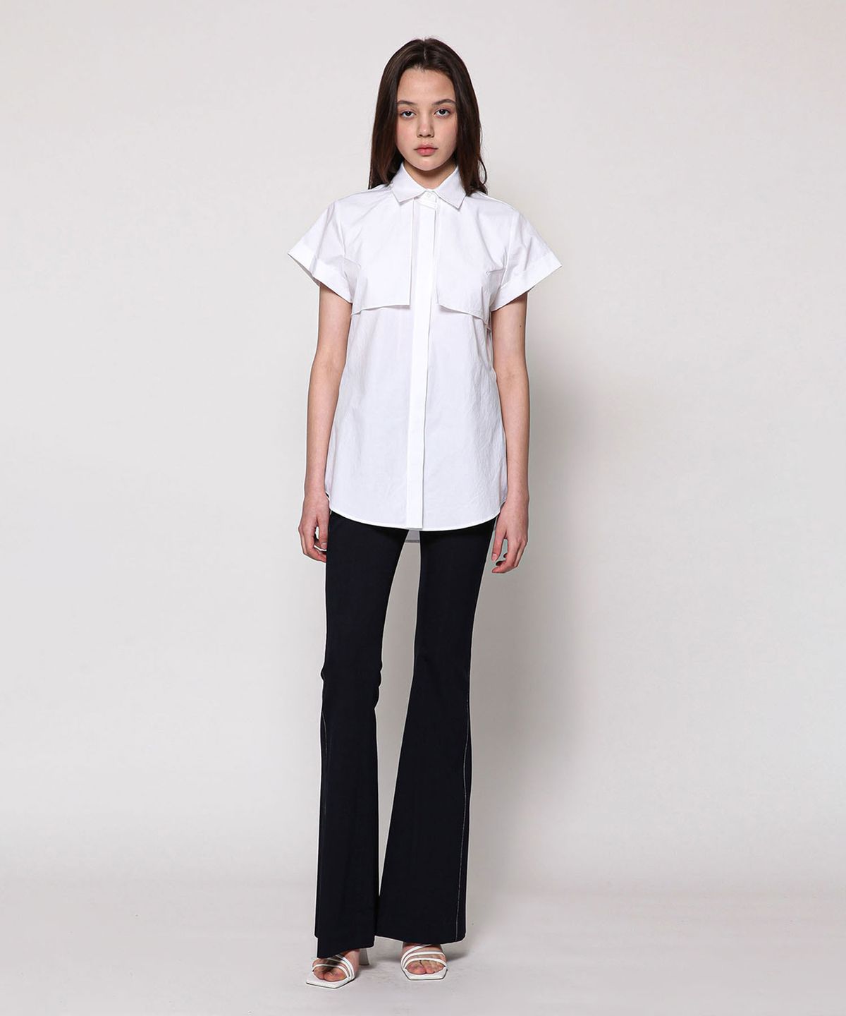 세컨드 아르무아(02ARMOIRE) Sloane Trousers _ Navy