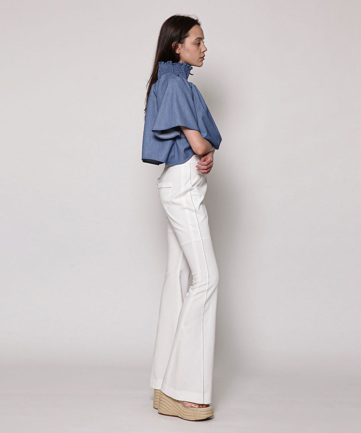 세컨드 아르무아(02ARMOIRE) Sloane Trousers _ White
