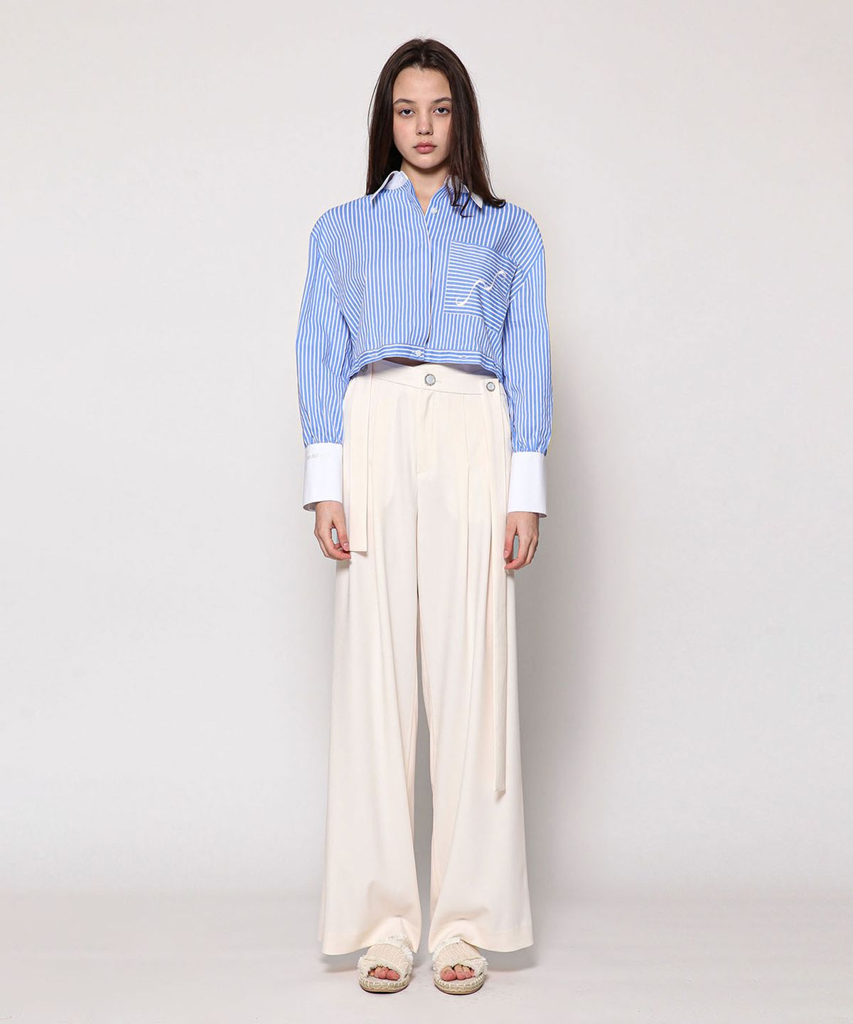 세컨드 아르무아(02ARMOIRE) Evelyn Trousers _ Cream