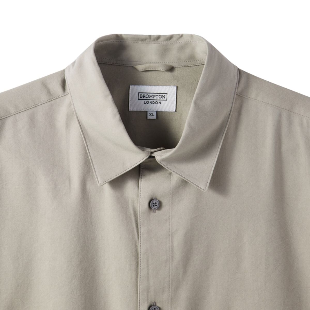 브롬톤 런던(BROMPTON LONDON) COTTON HALF SLEEVE SHIRTS - BEIGE (P242USH410)