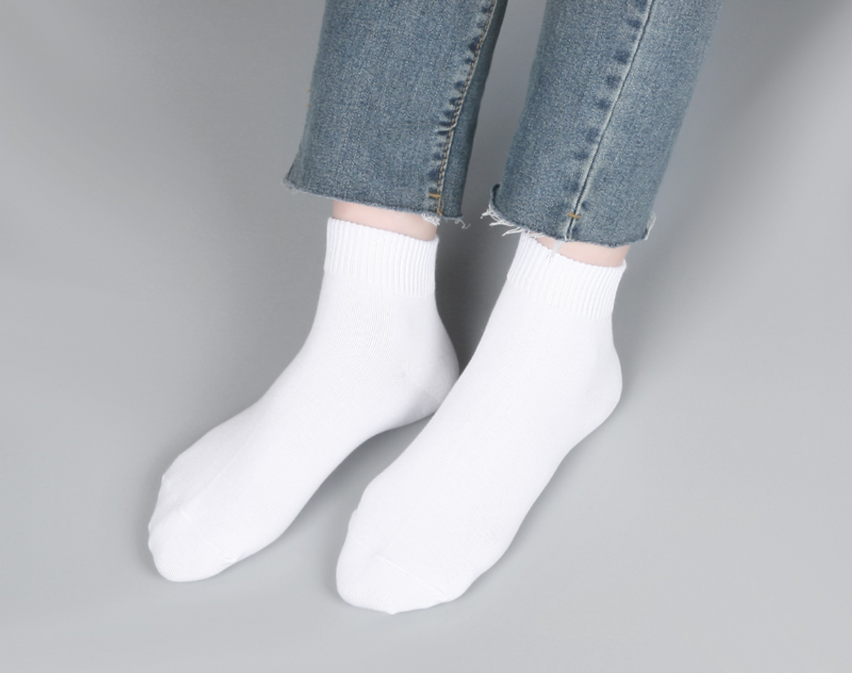 삭스에이(SOCKSA) [10PACK]베이직 무지 유니밴드 200N  발목양말