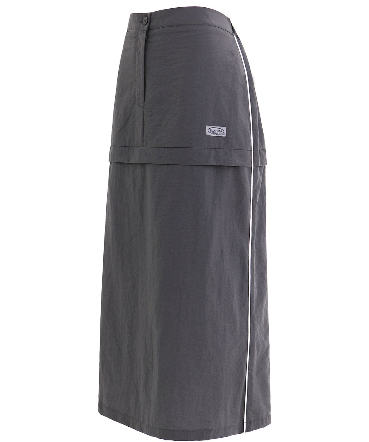 플라즈마스페어(PLASMA SPHERE) SEEN SKIRT IN DARK GREY (롱 스커트)