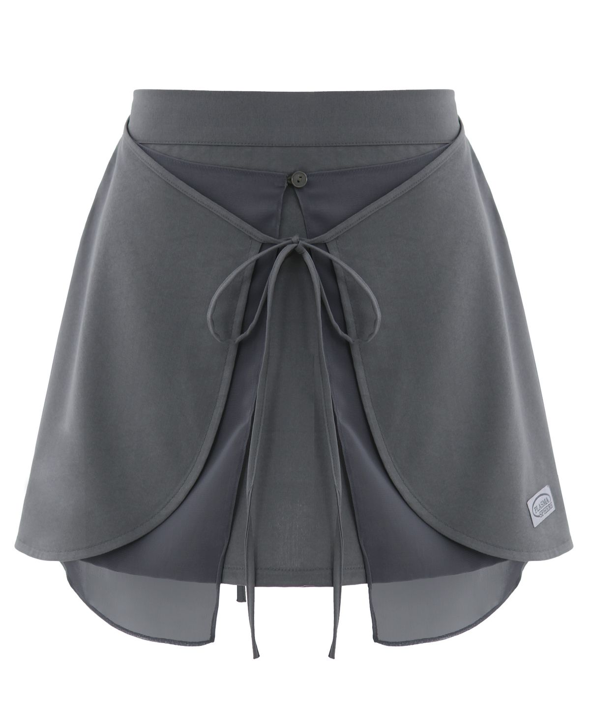 플라즈마스페어(PLASMA SPHERE) FAIRY SKIRT IN GREY (리본 랩 스커트)