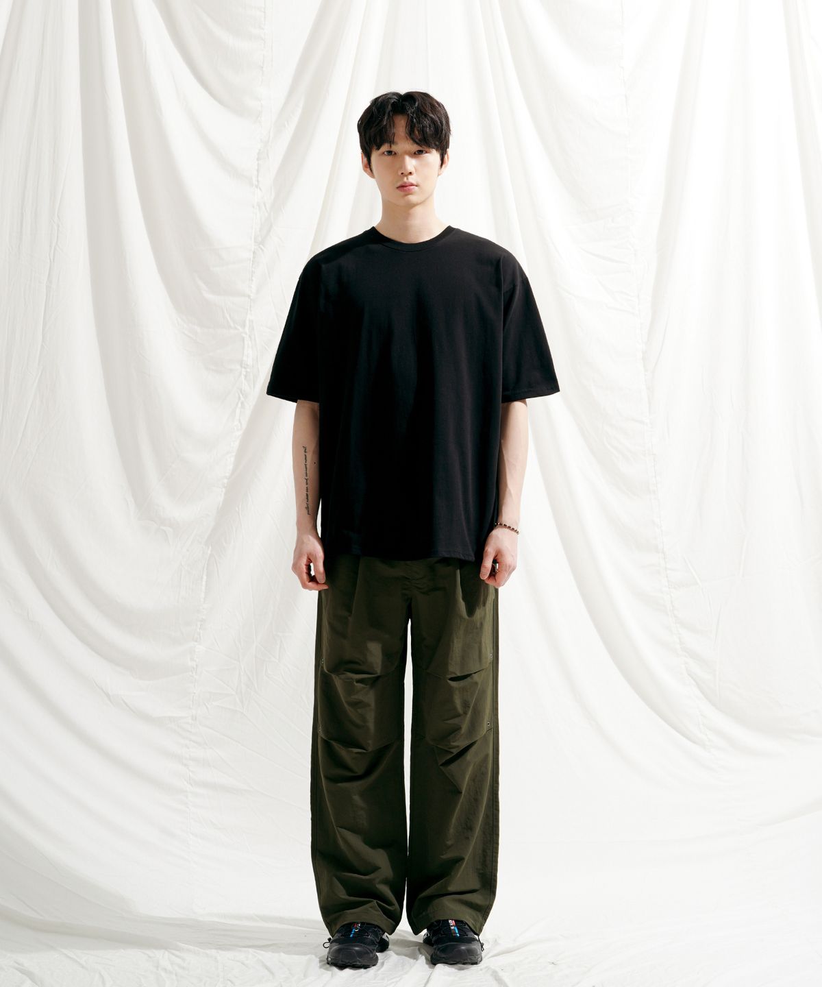제멋(JEMUT) 위클리 C/P 쿨 스탠다드 반팔티셔츠 블랙 SOST2556