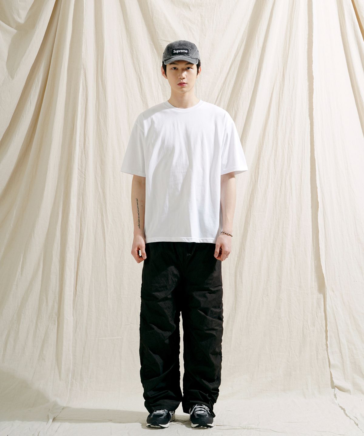 제멋(JEMUT) 위클리 C/P 쿨 스탠다드 반팔티셔츠 화이트 SOST2556