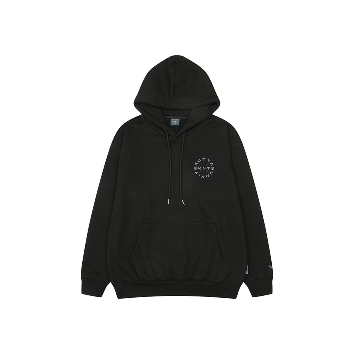 키네티클로(KINETICLO) 서클 로고 플리스 후디(BLACK)