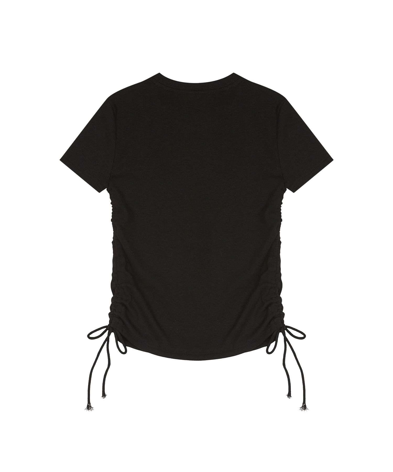 LUV IS TRUE★韓国★人気★RT SHIRRING TEE 3色 シャーリングT MUSINSA公式 | LUV IS TRUE RT SHIRRING TEE(BLACK)