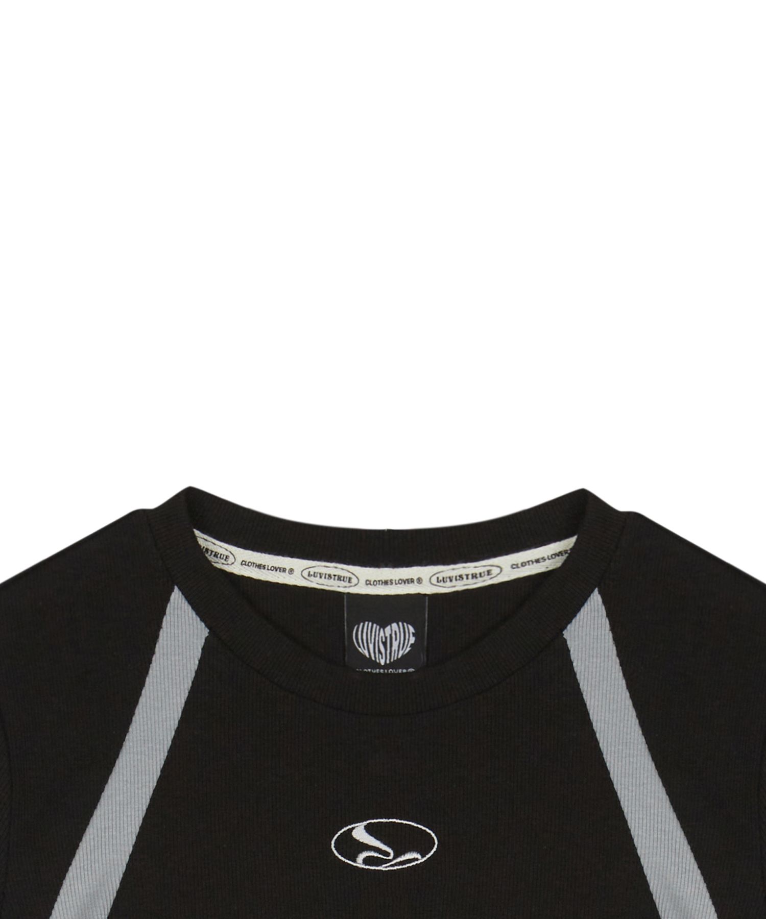 LUV IS TRUE★韓国★人気★RT SHIRRING TEE 3色 シャーリングT MUSINSA公式 | LUV IS TRUE RT SHIRRING TEE(BLACK)