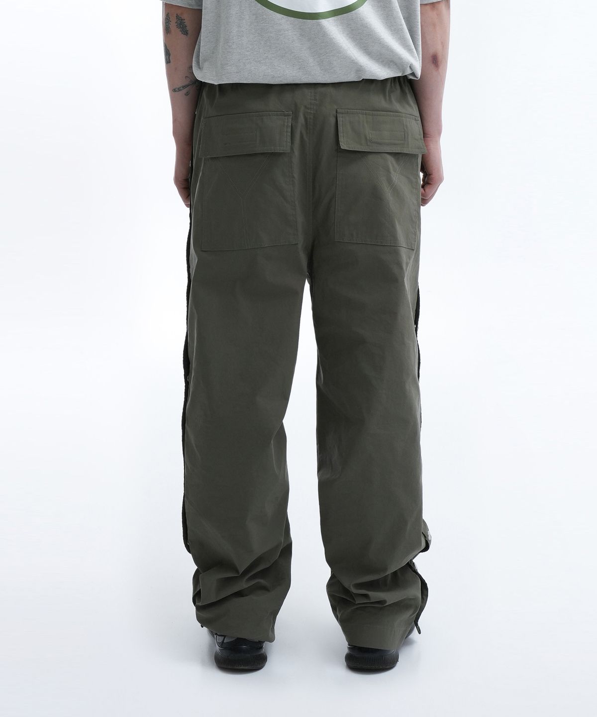 오픈야드(오와이)(OPENYARD(OY)) N/C SNAP PANTS-KHAKI