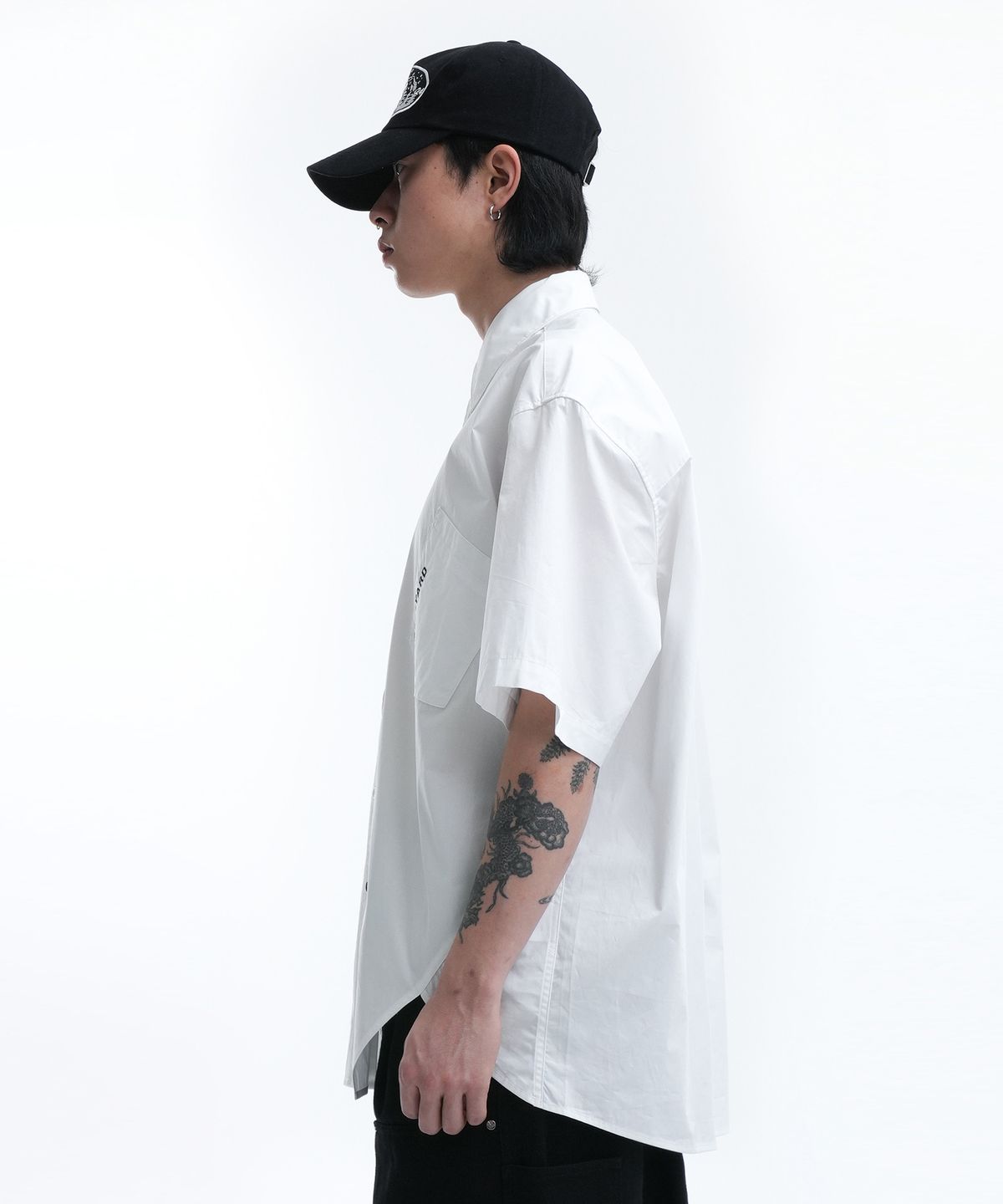 오픈야드(오와이)(OPENYARD(OY)) U.B HALF SHIRTS-WHITE