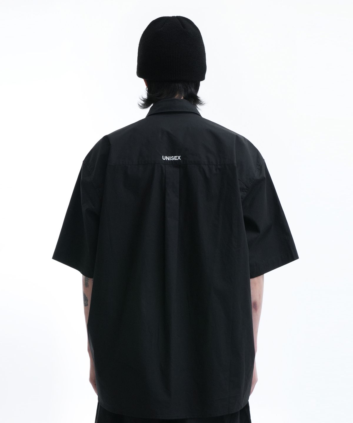 오픈야드(오와이)(OPENYARD(OY)) U.B HALF SHIRTS-BLACK