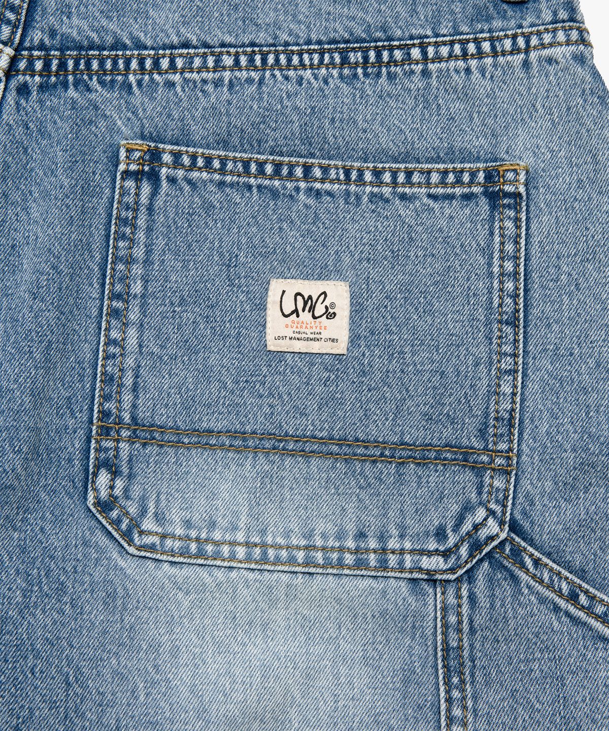 엘엠씨(LMC) BRUSH WASHED DENIM CARPENTER SHORTS light blue