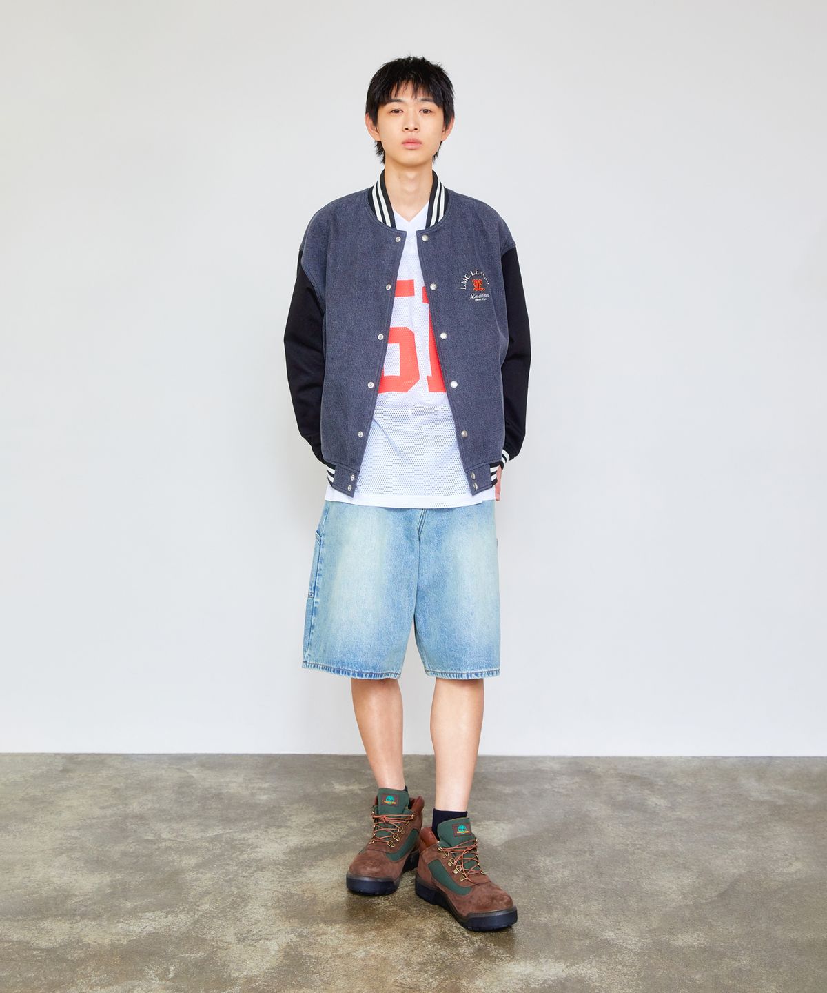 엘엠씨(LMC) BRUSH WASHED DENIM CARPENTER SHORTS black