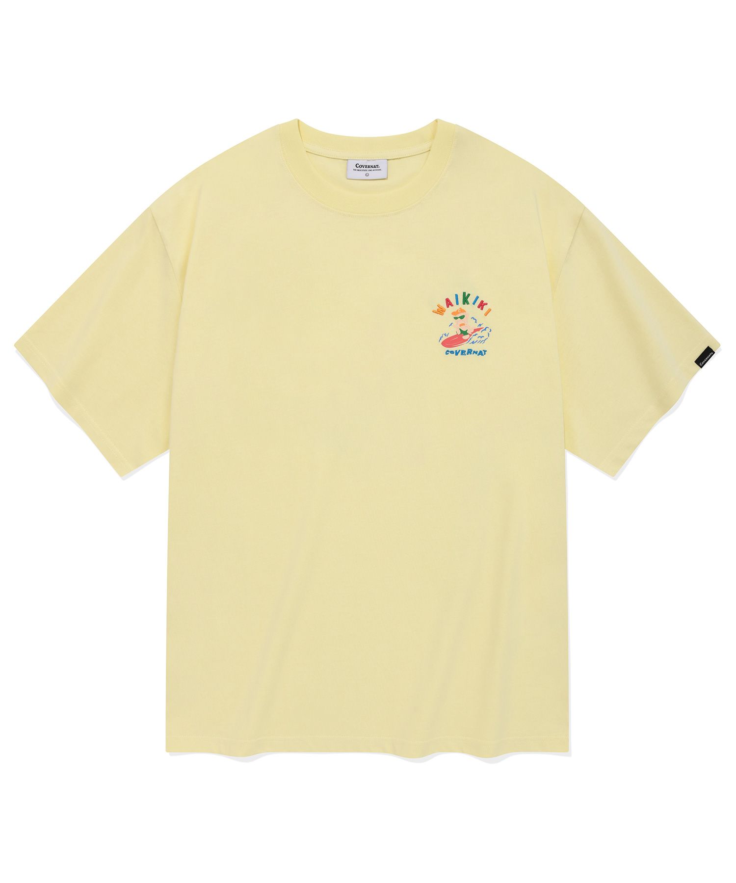 Tシャツ・カットソー COVERNAT SUFER COLLIE GRAPHIC T-SHIRTS 4TR396 MUSINSA | COVERNAT Surfer Collie T-shirt Light Yellow