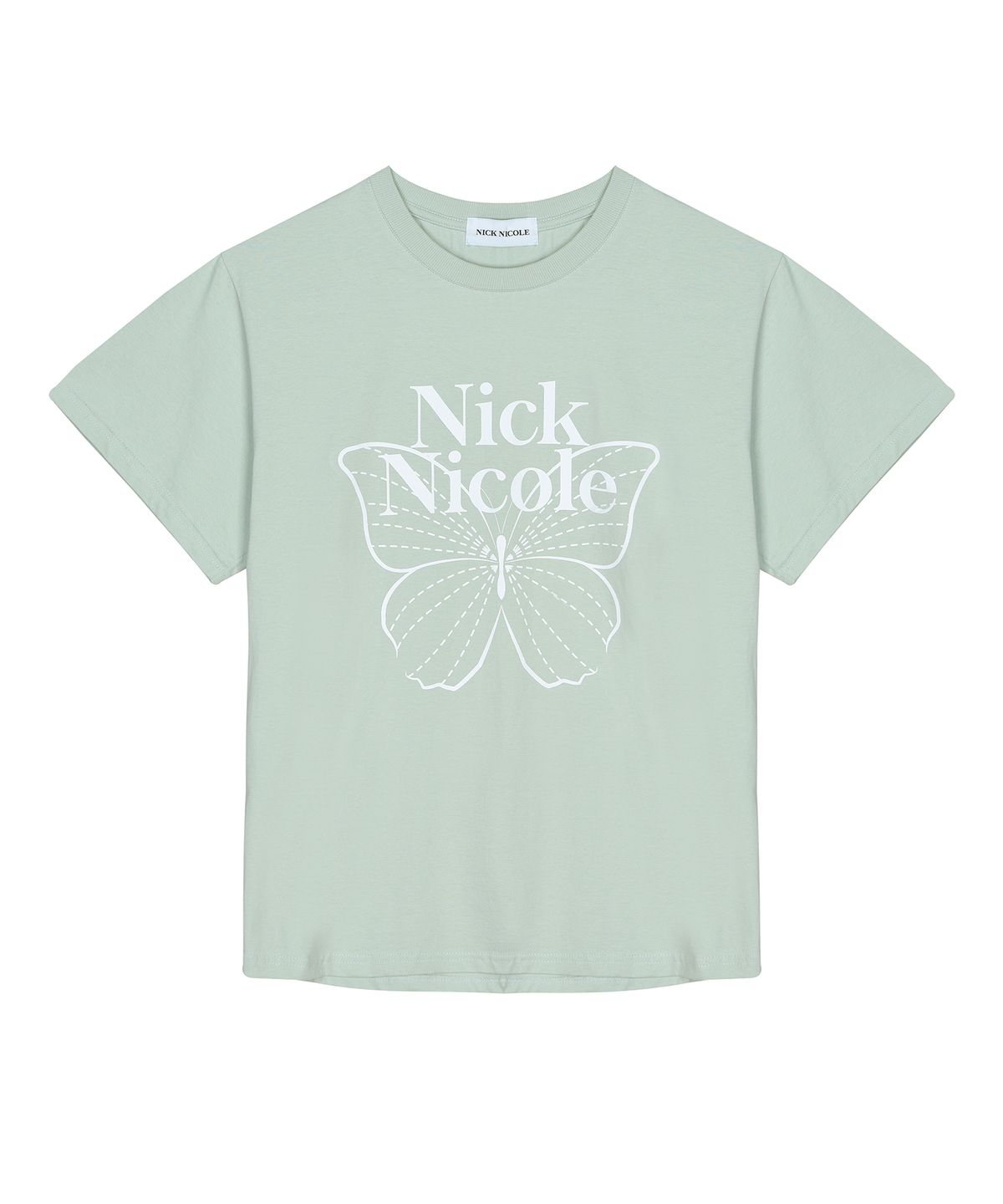 닉앤니콜(NICK&NICOLE) BIG BUTTERFLY SLEEVE TOP_MINT WHITE