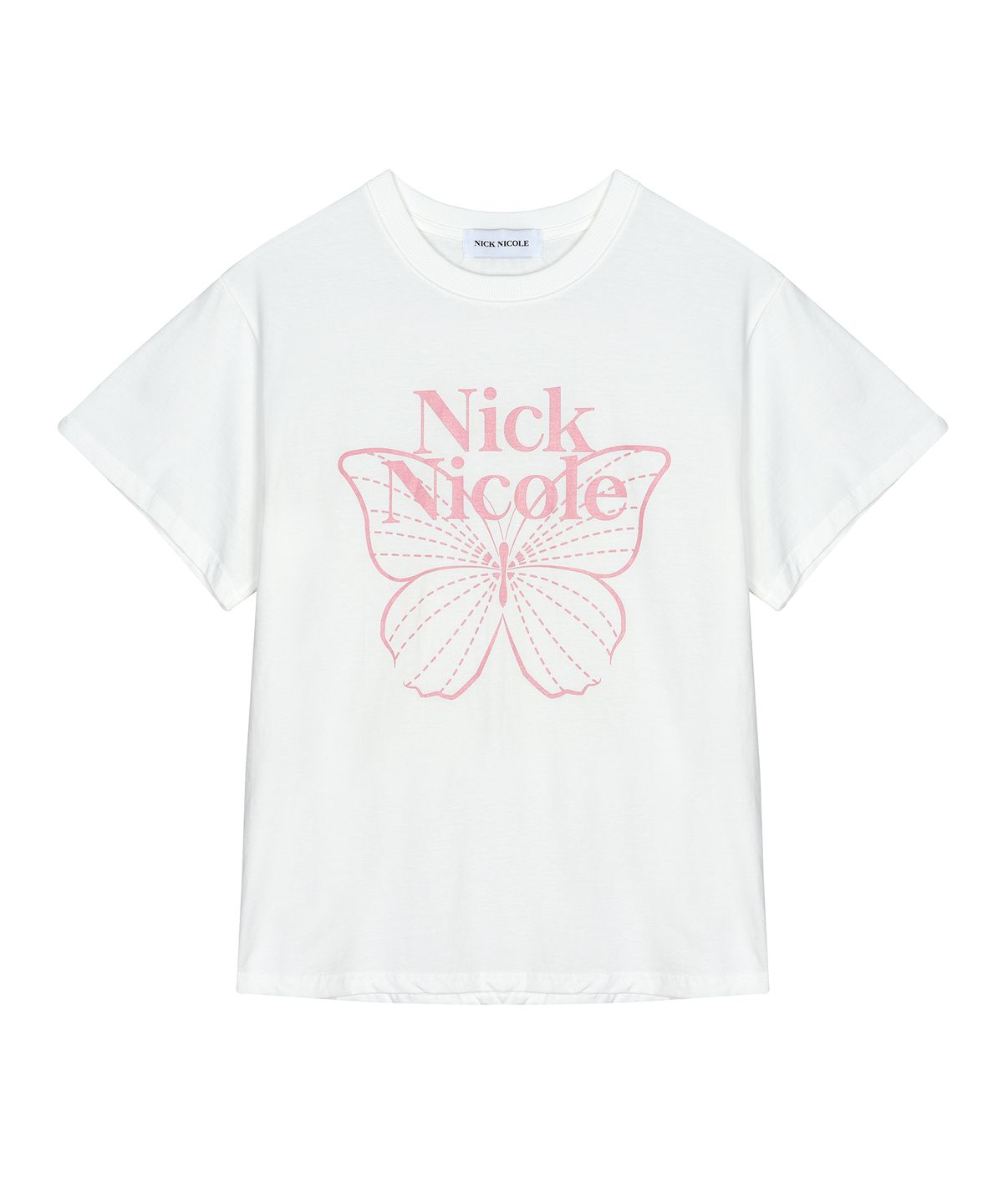 닉앤니콜(NICK&NICOLE) BIG BUTTERFLY SLEEVE TOP_CREAM PINK