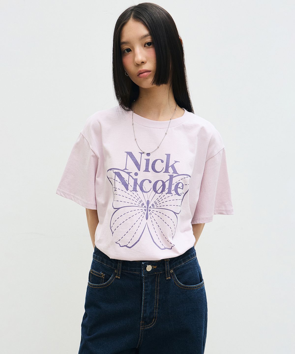 닉앤니콜(NICK&NICOLE) BIG BUTTERFLY SLEEVE TOP_PUPPLE VIOLET
