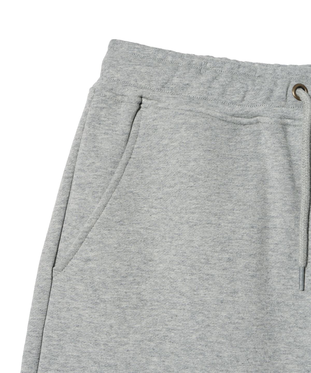 예일(YALE) SMALL 2 TONE ARCH SWEAT SHORTS MELANGE GRAY
