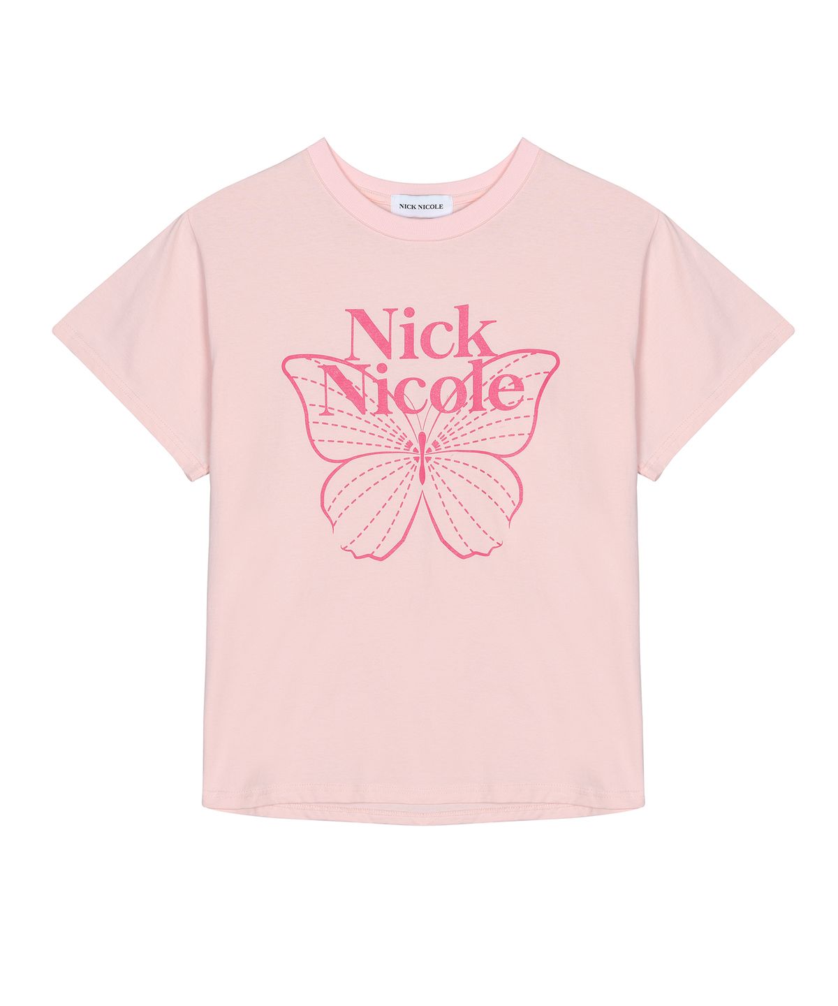 닉앤니콜(NICK&NICOLE) BIG BUTTERFLY SLEEVE TOP_PINK MAGENTA