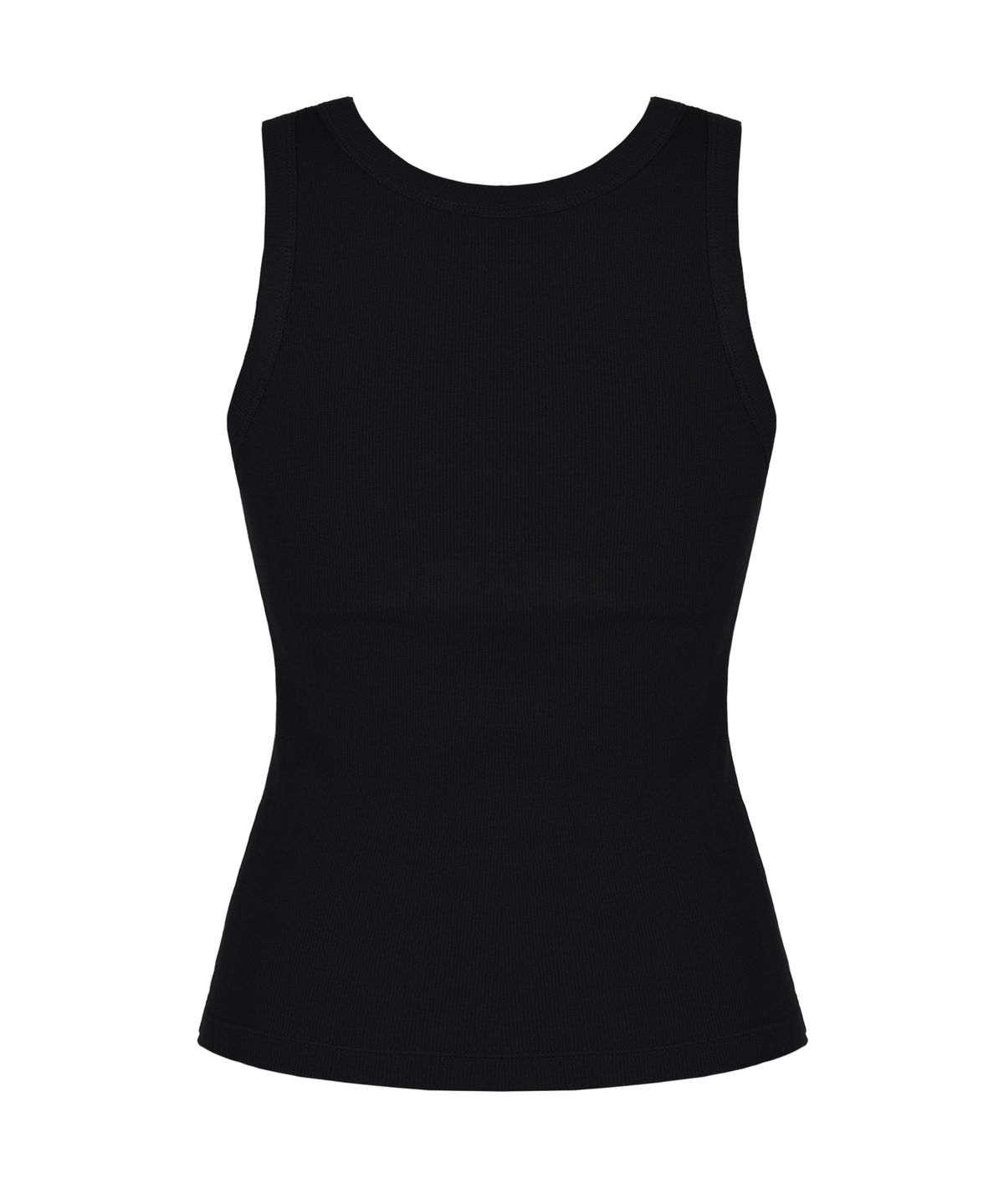 예일(YALE) WOMENS RIBBED SLEEVELESS BRA TOP BLACK