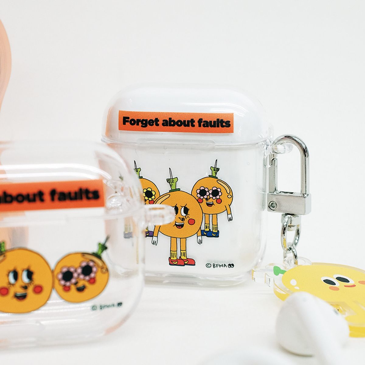 벌룬프렌즈(BALLOON FRIENDS) 에어팟 클리어 케이스 - 프리키 렌지
