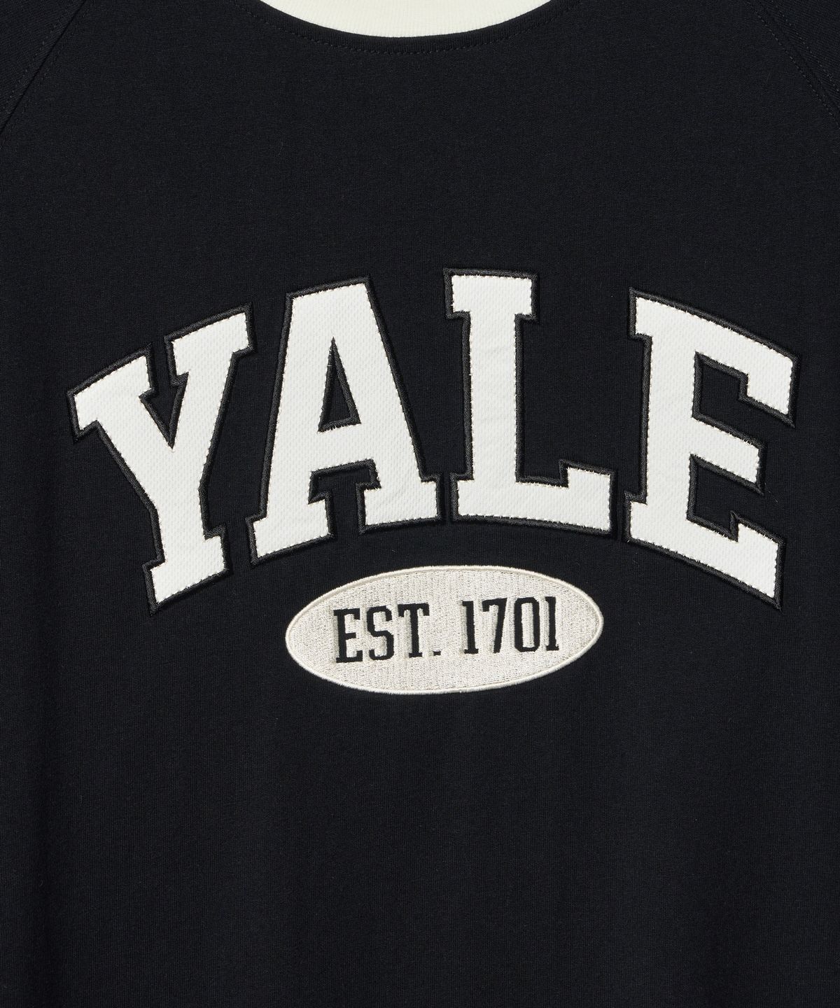 예일(YALE) SPORTY 2 TONE ARCH T-SHIRT BLACK