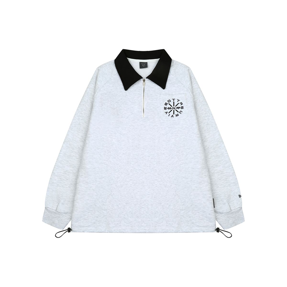 키네티클로(KINETICLO) 스트링 하프 집업(1%MELANGE/BLACK)