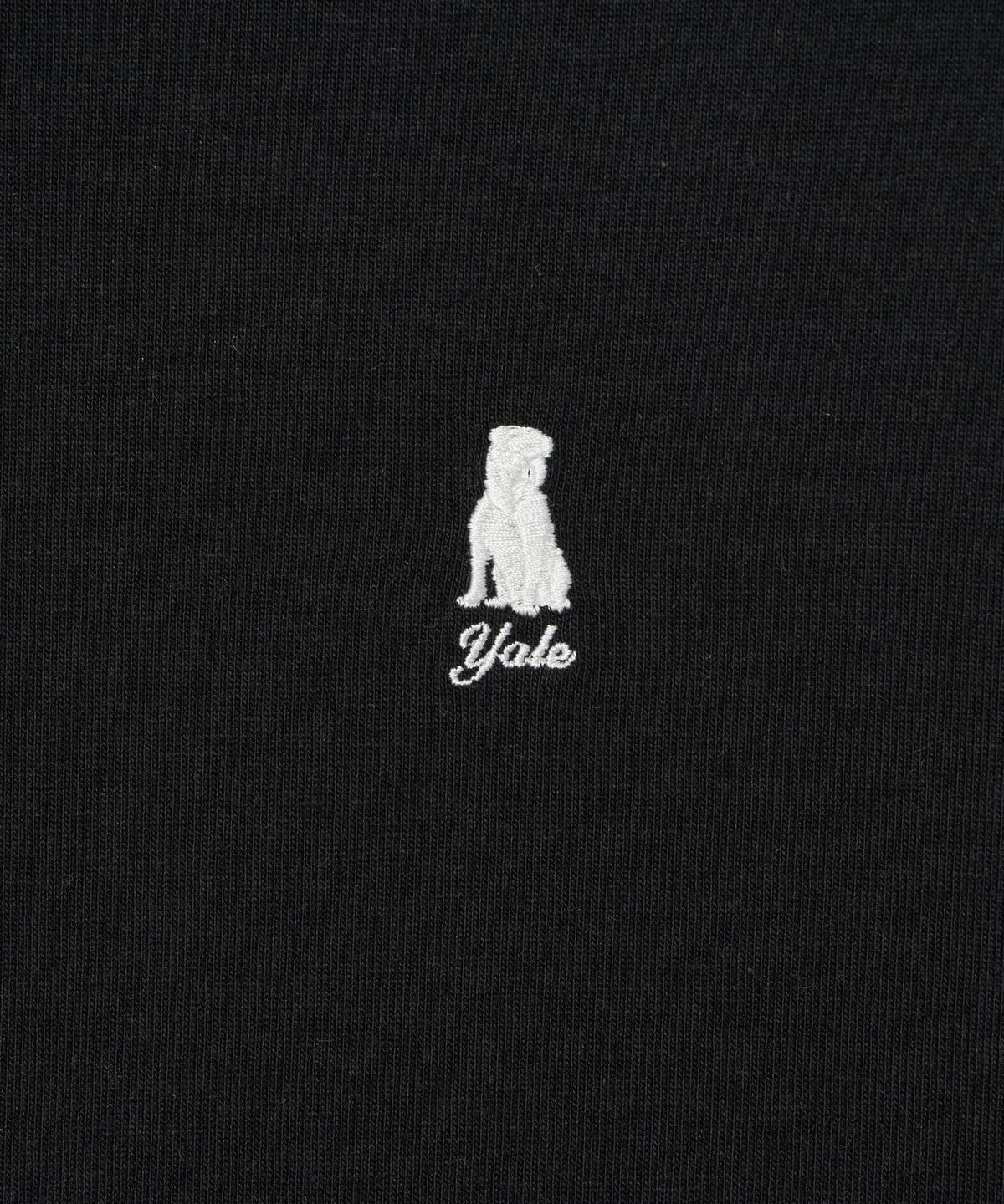 예일(YALE) 헤리티지 댄 슬릿넥 반팔티셔츠 블랙