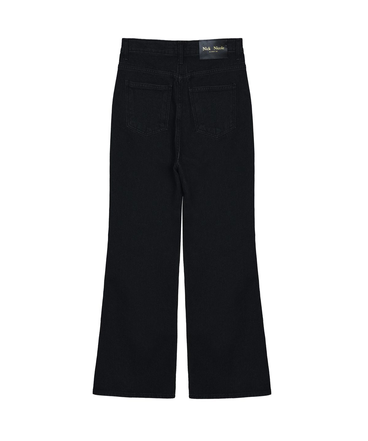 닉앤니콜(NICK&NICOLE) NICK NICOLE SEMI BOOTCUT PANTS_BLACK