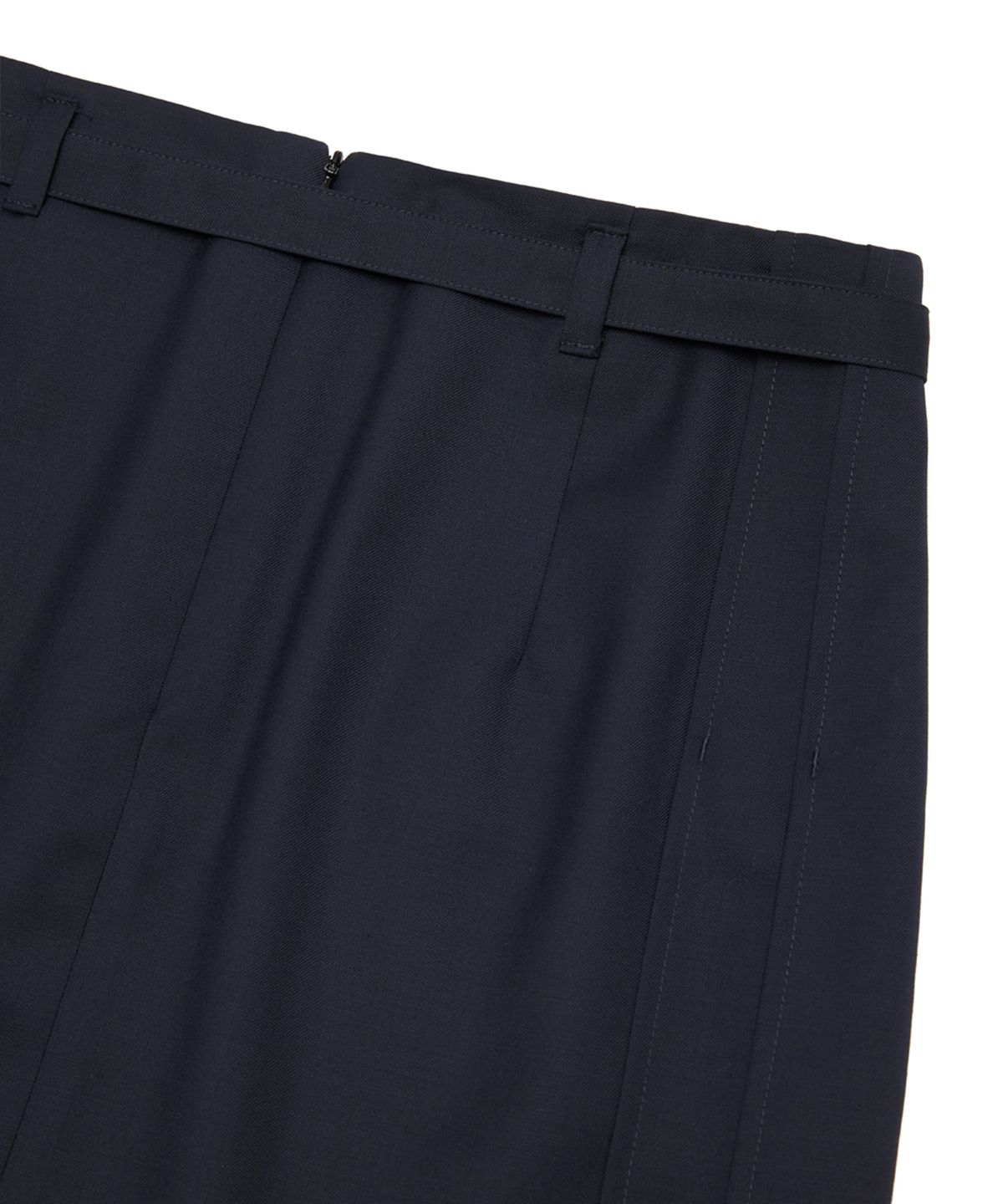 유스(YOUTH) Pleats Midi Skirt - Navy