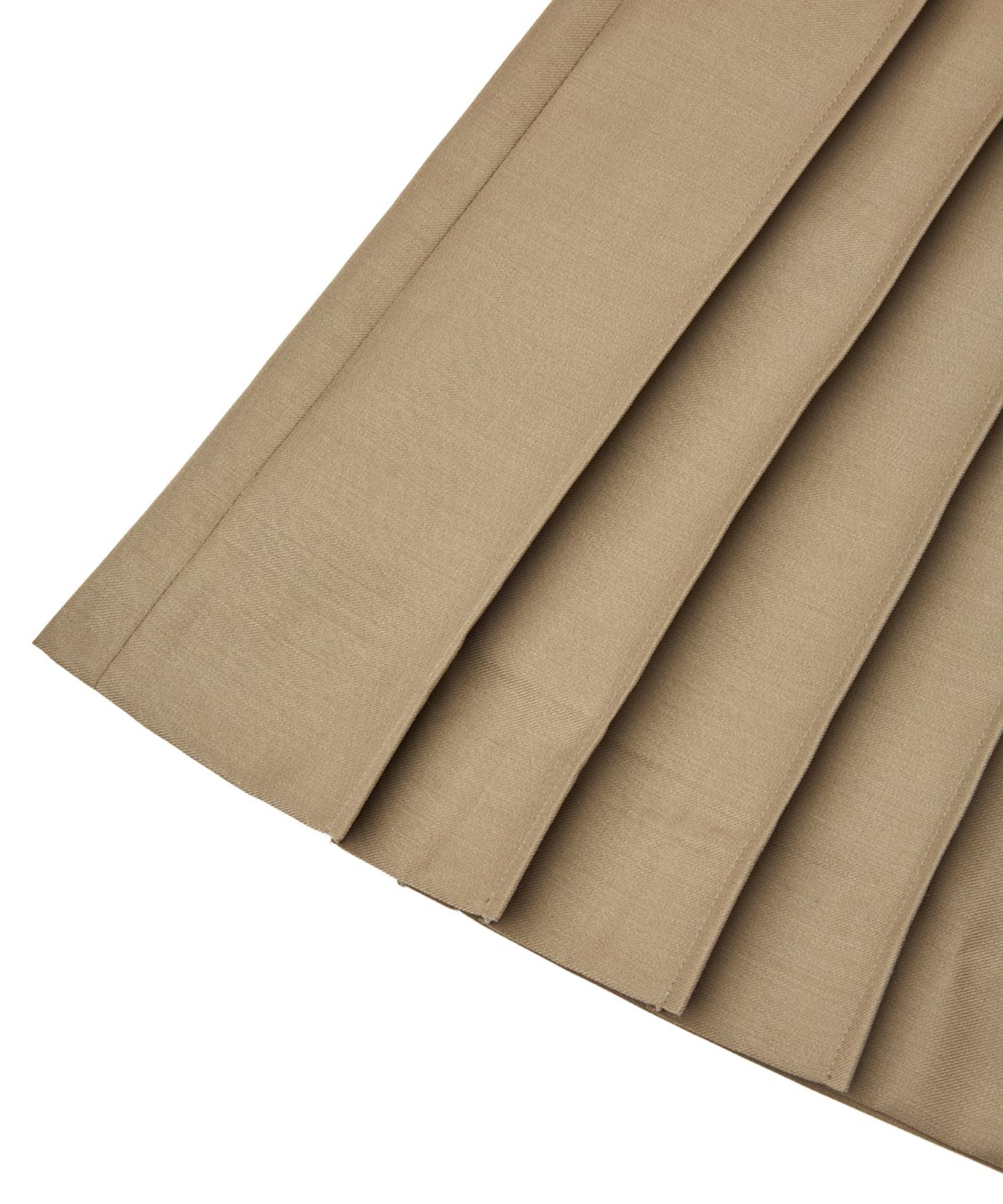 유스(YOUTH) Pleats Midi Skirt - Beige