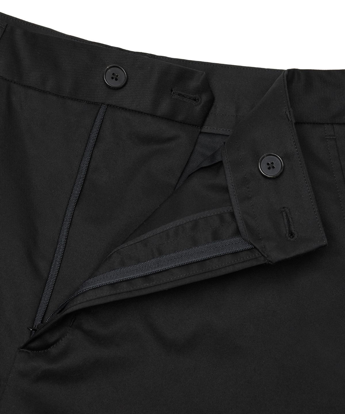유스(YOUTH) Double Trimming Wide Pants - Black
