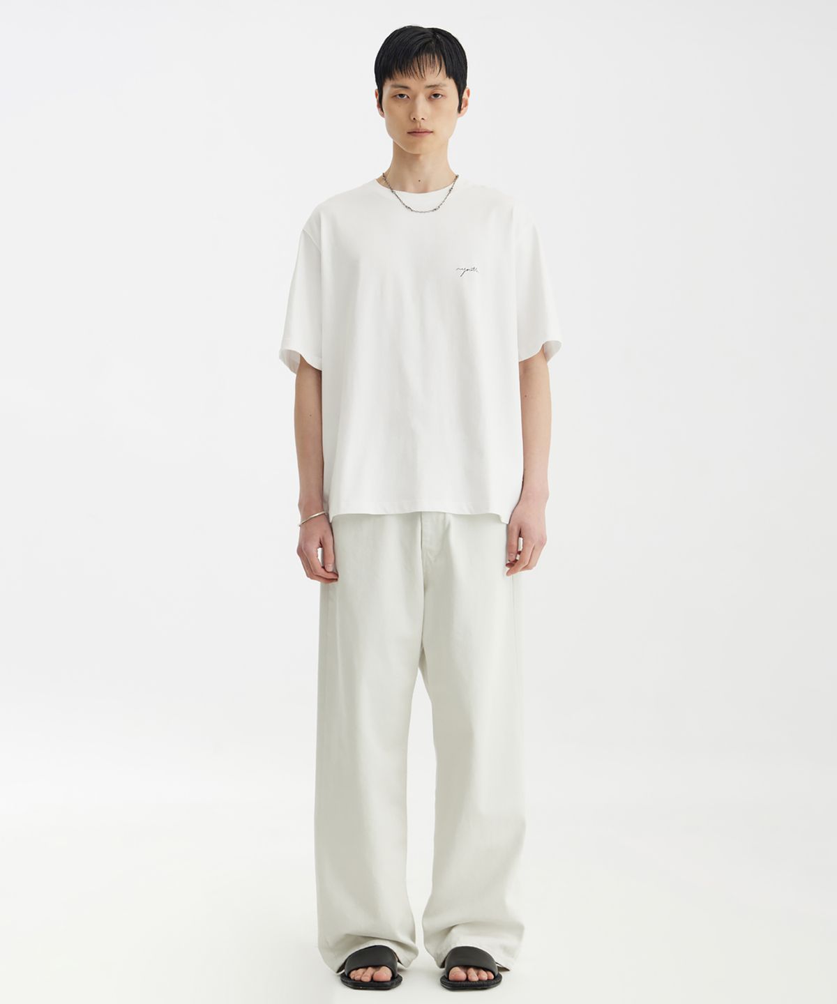 유스(YOUTH) H/S Logo T-Shirt - White